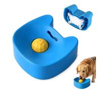 Slow Feeder Dog Bowls for Liquid Treat, Interactive Lick Bowl Anti-Slip Slow Feeder for Wet Food, Anti-Slip Bone Broth Dog Lick Bowl, Bone Broth & Yogurt, for Dogs and Cats (blue)