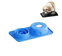 Slow Feeder Dog Bowls for Liquid with Rolling Ball,Pet Food Slow Feeder Lickings Pad for Dog Anxiety Relief and Boredom Reducer,Interactive Lick Bowl for Wet Food for Dogs Cats Large Medium Small