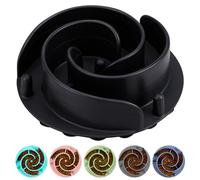Slow Feeder Dog Bowls Insert, Bestalk Soft Silicone Slow Eating Feeder Insert with Suction Cups for Small, Medium and Large Dogs, Fit into Basic and Elevated Dog Bowls, Black