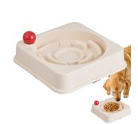 Slow Feeder Dog Bowls - Non-Slip Anti-Choking Interactive Pet Dish - Healthy Eating Puzzle Feeder Dish - for Dorm Apartment Bedroom Living Room Balcony