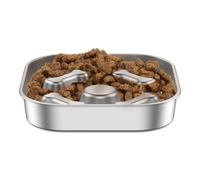 Slow Feeder Dog Bowls Safe Feeding Bowl Easy to Clean Metal Dog Food Bowls Large Capacity Stainless Steel Dog Water Bowl Non Slip Dog Slow Feeder Bowl for Your Dogs124