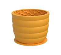 Slow Feeder Dog Bowls,Silicone Honeycomb Dog Bowl with Suction Cup,Slow Feeding Pet Bowl,Dog Dog Slow Eatin Lick Down to Mat