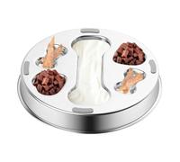 Slow Feeder Dog Bowls Stainless Steel Non-Slip Reversible