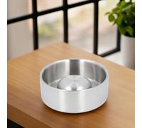 Slow Feeder Dog Bowls, Stainless Steel Pet Feeding Bowl Slip Resistant Bottom Slow Down Eating Bowl, Slow Feeder Dog and Cat Bowls for Large Sized Dogs (L 47.24in Diameter)