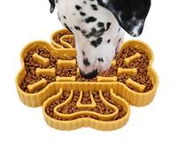 Slow Feeder Dog Bowls, Suction Cup Pet Bowl with Anti Spill Design for Puppy Training, Interactive Function Promotes Mental Stimulation, Bowl for Traveling Indoor Boredom Use