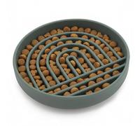Slow Feeder Dog Food Bowl, Small - Small Breed Dog, Puppy, & Cat Puzzle Feeder - Stop Gulping, Take It Easy with This Aesthetic, Silicone Dog Slow Feeder Bowl (Small Dog Slow Feeder Bowl, Spruce)
