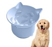 Slow Feeder for Cats, Adjustable Angle Puppy Slow Feeder, Soft Dog Food Bowls Puppy Training Feeder for Home, Outdoor, Walking