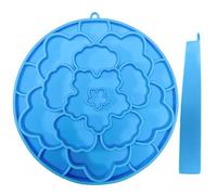 Slow Feeder for Dogs - Silicone Double-Sided Plate - Slow Eating Cat Bowl with Suction Cups - for Mental Enrichment Feeding Eating Boredom Crate Training