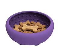 Slow Feeder Silicone Suction Bowl | Dog Thinking Game 1 Set for Puppy Medium Pet Non Slip Stand for Beverage, Food, Water, Camping, Car, Home,