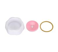 Slow Feeder Slow Drinking Pet Bowl Over-proof Floating Water Bowl For Dogs And Cats Dust-proof Plastic Hair Dry Cleaning Water Sanitary Bedroom Balcony (Rosy)
