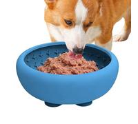Slow Feeding Cat Bowl - Non Slip Silicone Pet Dish With Strong Suction Cup | Puzzle Feeding Design For Medium Pet