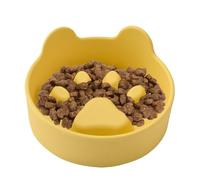 Slow Feeding Dog Bowl, Anti-Choking Pet Dish, Non-Slip Silicone Feeder, Paw-Shaped Design, Controlled Eating Aid, Ideal for Dogs, Kittens & Puppies, 5.12x5.12x2.28 Inches