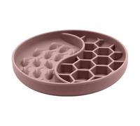 Slow for Dogs, Silicone Dish with Y - Licking Dispenser for Wet Food - for Puppy Pet Medium Large Senior Home Indoor Outdoor Garden Travel