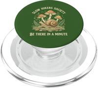 Slow Hikers Society Be There in A Minute PopSockets PopGrip for MagSafe