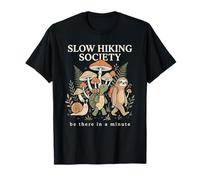 Slow Hikers Society Be There in A Minute Turtle Snail Sloth T-Shirt