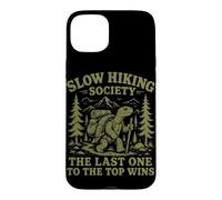 Slow Hiking Society Last One To Top Wins Hiking Turtle Hiker Case for iPhone 15 Plus