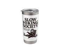 Slow Hiking Society Sloth Hiker Backpacking Stainless Steel Insulated Tumbler