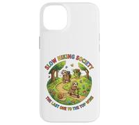 Slow Hiking Society The Last One to The Top Wins Funny Hiker Case for iPhone 14 Plus