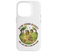 Slow Hiking Society The Last One to The Top Wins Funny Hiker Case for iPhone 14 Pro