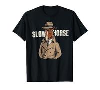 Slow Horses Funny Horse Lover Owner Spy Detective MI5 Agent Value Graphic T-Shirt