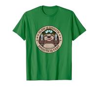 Slow is Smooth is Fast Funny Sloth Firearm Shooting Shirt T-Shirt, Men, Kelly Green, Small