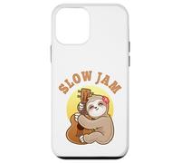 Slow Jam Funny Cute Girl Sloth Ukulele Uke Guitar Player Case for iPhone 12 mini