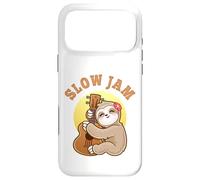 Slow Jam Funny Cute Girl Sloth Ukulele Uke Guitar Player Case for iPhone 17 Pro Max