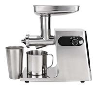 Slow Juicer, 200W Stainless Steel Masticating Juicer with Automatic Pulp Ejection, High Juice Yield for Fruits Vegetables Wheatgrass, Quiet Motor, Easy Clean, for Home & Juice Bar