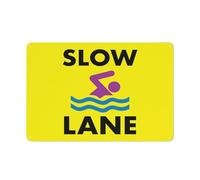 Slow Lane Sign Sign, 8 X 12 Grade Reflective Sheeting Rust Free Aluminum, Weather Resistant, Waterproof, Easy To Mount