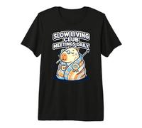 Slow Living Club Meetings Daily Chill Champion Capybara Premium T-Shirt