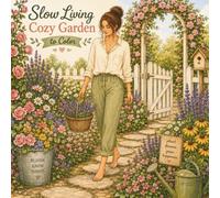 Slow Living Cozy Garden Coloring Book: 46 Gentle Garden Scenes to Color, Peaceful Moments for Relaxation (Slow Living Cozy™ Coloring Book Series)