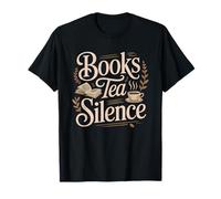 Slow Living Reader Who Chooses Books Tea Over Busy Screens T-Shirt