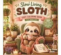 Slow Living Sloth Coloring Book: 50 Cozy and Relaxing Sloth Scenes for Stress Relief, Mindfulness, Creativity, and Peaceful Coloring Fun for Teens and Adults (Cozy Coloring Book)