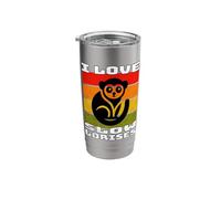 Slow Loris Retro I Love Slow Lorises Stainless Steel Insulated Tumbler
