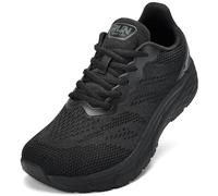 Slow Man Wide Toe Box Shoes for Men - Cushioned Road Running Shoe Non Slip Mens Walking Sneakers for Wide Feet Comfortable Athletic Gym Workout Sneaker, All Black, 11 Wide