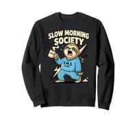 Slow Morning Society Coffee S.m.s Sloth Ultra Slow-Motion Sweatshirt