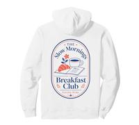Slow Mornings Breakfast Club Brunch Coffee Croissant Pullover Hoodie