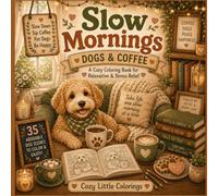 Slow Mornings | Dogs & Coffee: A Cozy Coloring Book for Relaxation & Stress Relief