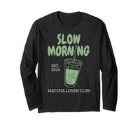 Slow Mornings Matcha Club Long Sleeve T-Shirt