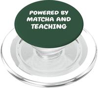Slow Mornings Powered By Matcha And Teaching PopSockets PopGrip for MagSafe