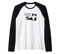 Slow Motion is Better Than No Motion Funny Lazy Sassy Cat Raglan Baseball Tee