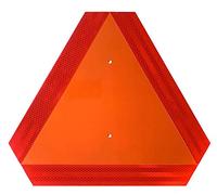 Slow Moving Vehicle Sign, Farm Triangle Safety Sign, Aluminum 14"x16" Engineering Grade Reflective for Golf Cart
