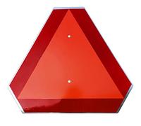 Slow Moving Vehicle Sign for Golf Cart,Triangle Sign,SMV Sign 14"x16"50-mil Thick Aluminum Diamond Grade Reflective,Up to 7 Years of Outdoor use