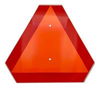 Slow Moving Vehicle Sign,Slow Moving Vehicle Triangle Sign,Aluminum 14"x16"3M Reflective for Golf Cart