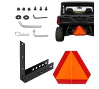 Slow Moving Vehicle Triangle - Warning Sign Bracket Kit for Tractor, Traile