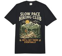 Slow Pace Hiking Club We'll Get There Eventually Comfort Colors Adult Heavyweight T-Shirt
