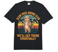Slow Pace Hiking Club We'll Get There Eventually Comfort Colors Adult Heavyweight T-Shirt