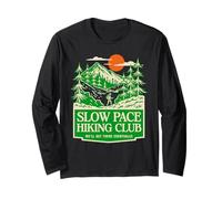 Slow Pace Hiking Club We'll Reach There Eventually Hiker Long Sleeve T-Shirt