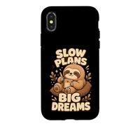 Slow Plans Big Dreams Planner Humor Case for iPhone X/XS