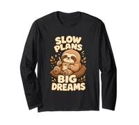 Slow Plans Big Dreams Planner Humor Long Sleeve T-Shirt